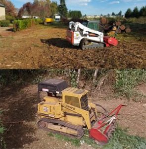 Brush clearing in Vancouver Washington